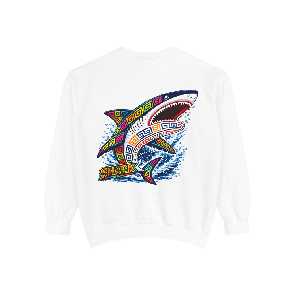 Colorful Tribal Shark Sweatshirt