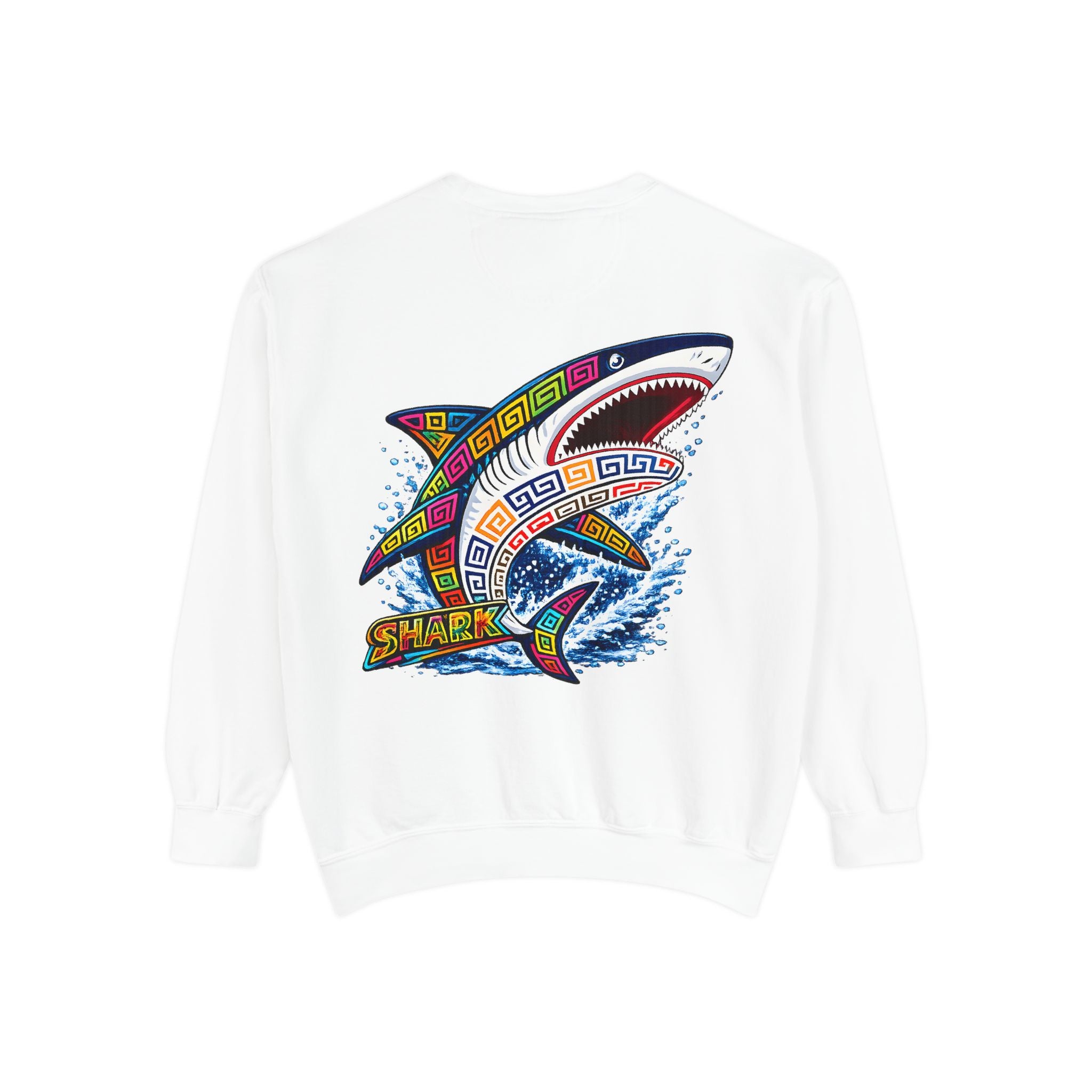 Colorful Tribal Shark Sweatshirt