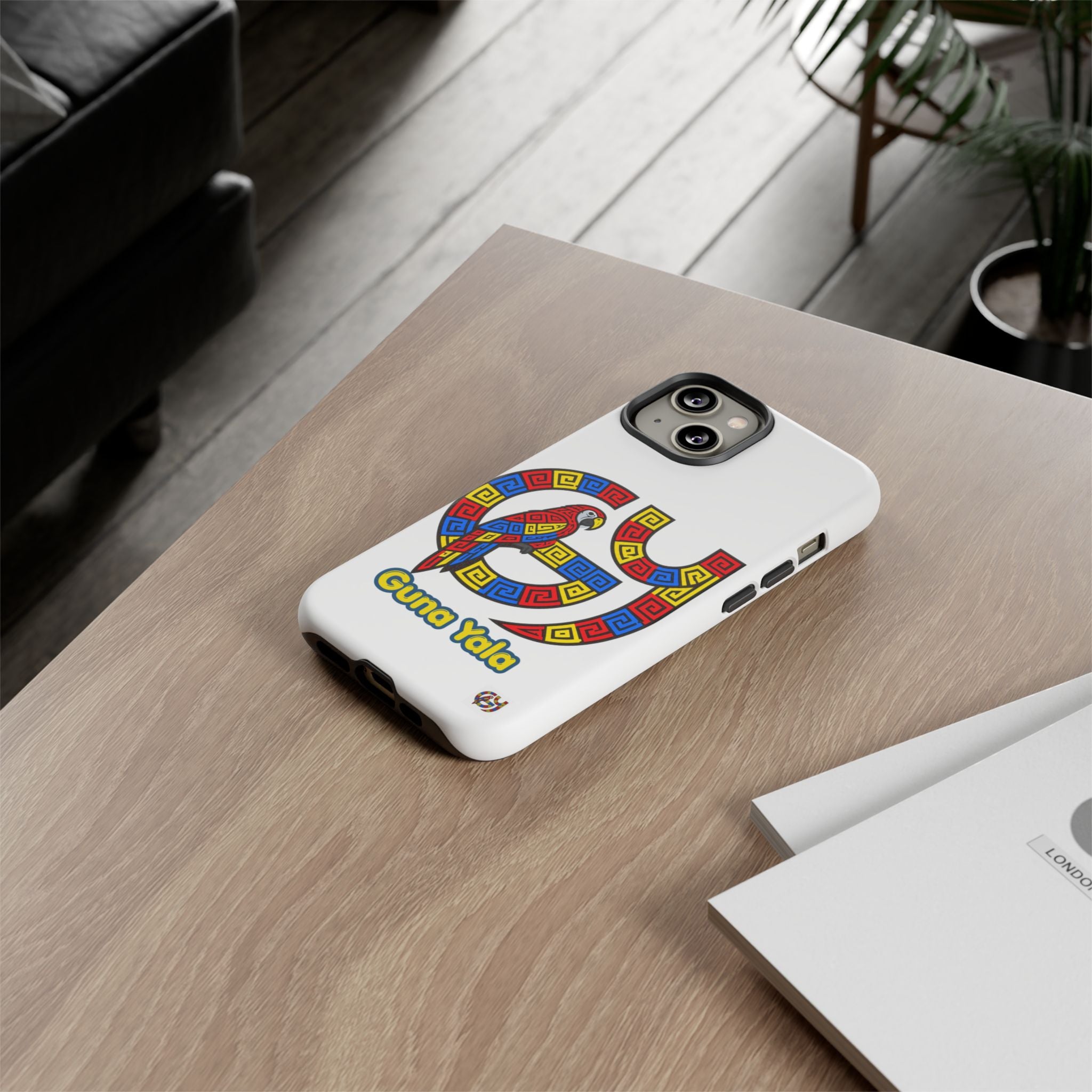 Guna Yala Parrot Phone Case — Colorful Indigenous Geometric Design