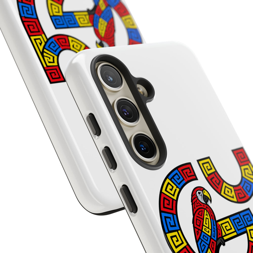 Guna Yala Parrot Phone Case — Colorful Indigenous Geometric Design