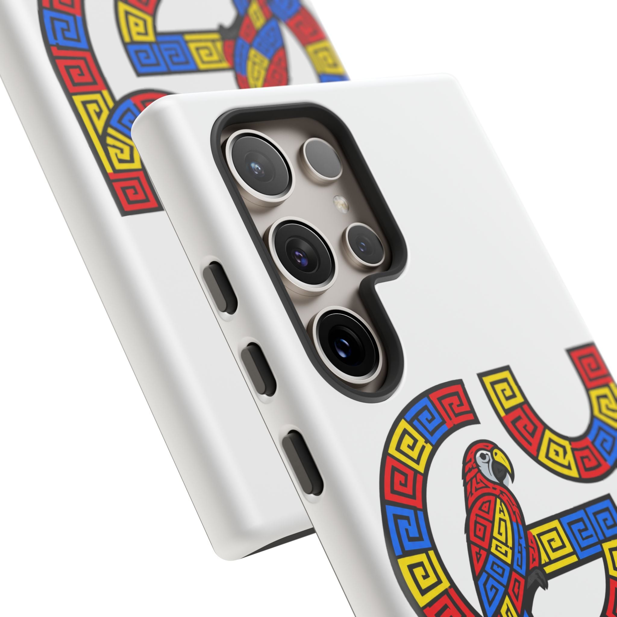 Guna Yala Parrot Phone Case — Colorful Indigenous Geometric Design
