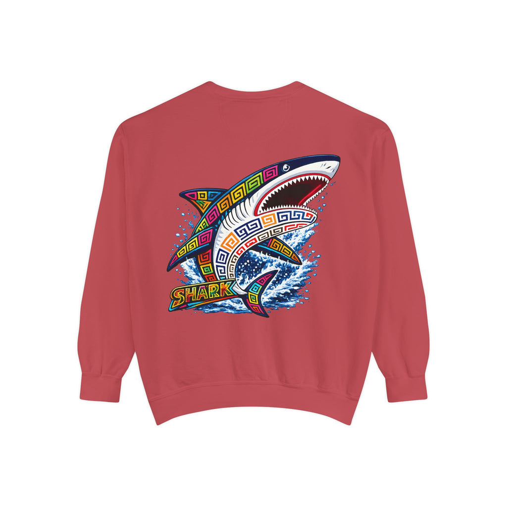 Colorful Tribal Shark Sweatshirt