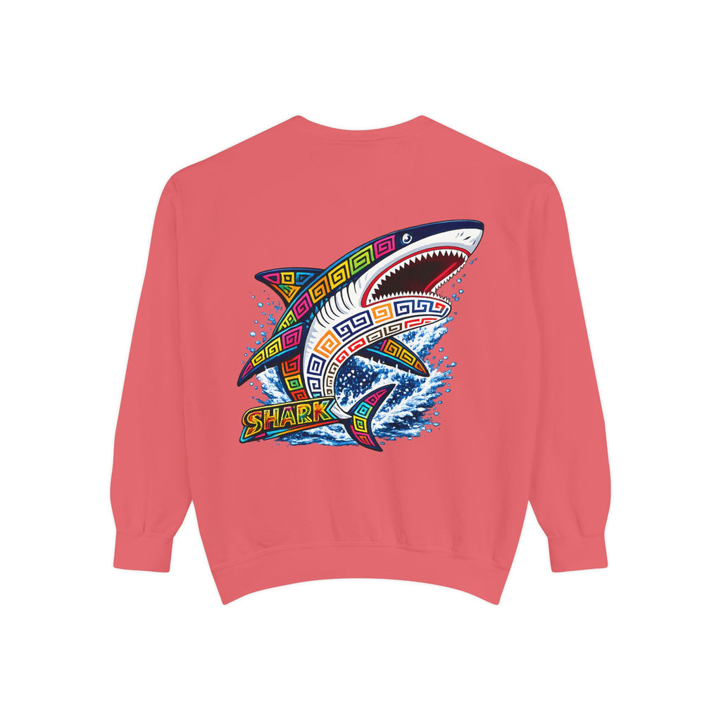 Colorful Tribal Shark Sweatshirt