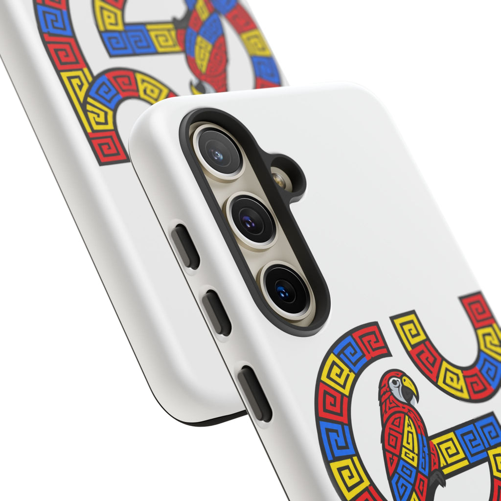 Guna Yala Parrot Phone Case — Colorful Indigenous Geometric Design