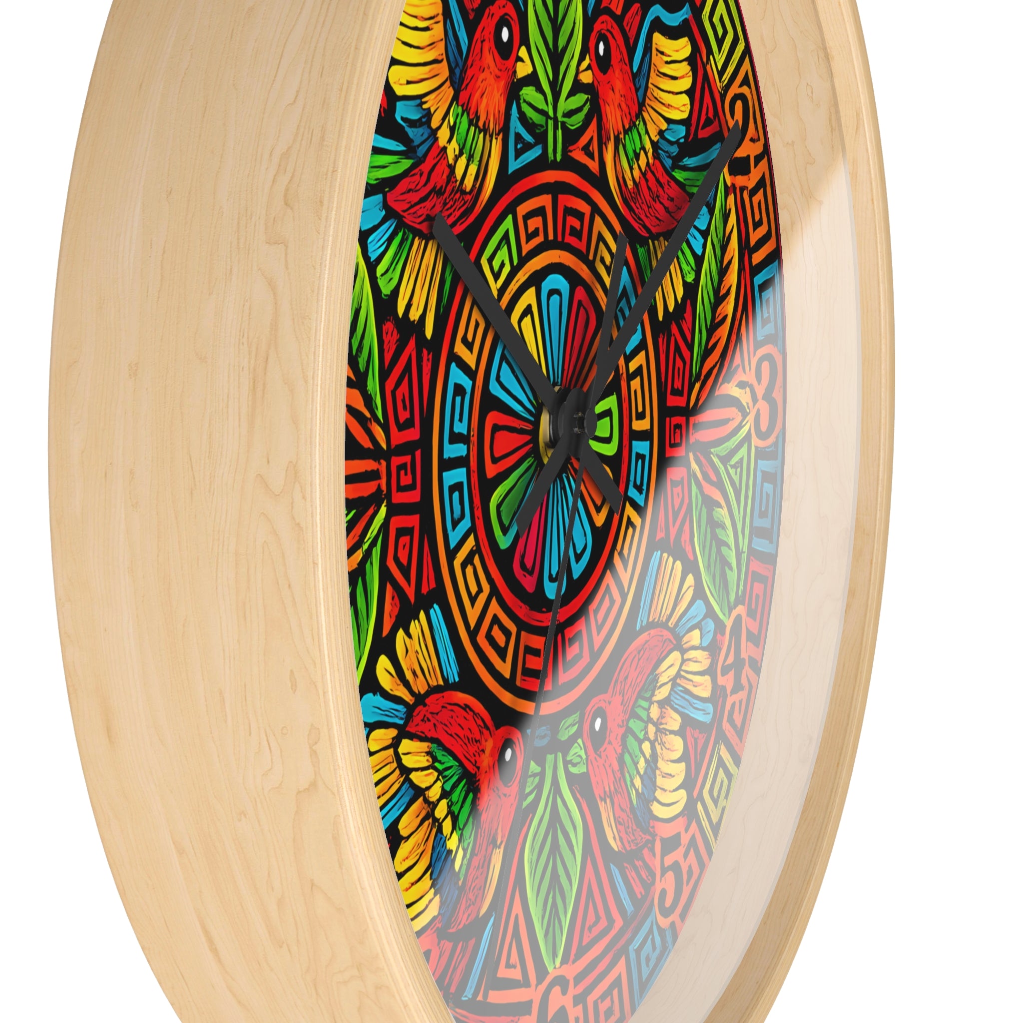Copy of Colorful Hummingbird Mandala Wall Clock — Vibrant Tropical Decorative Clock