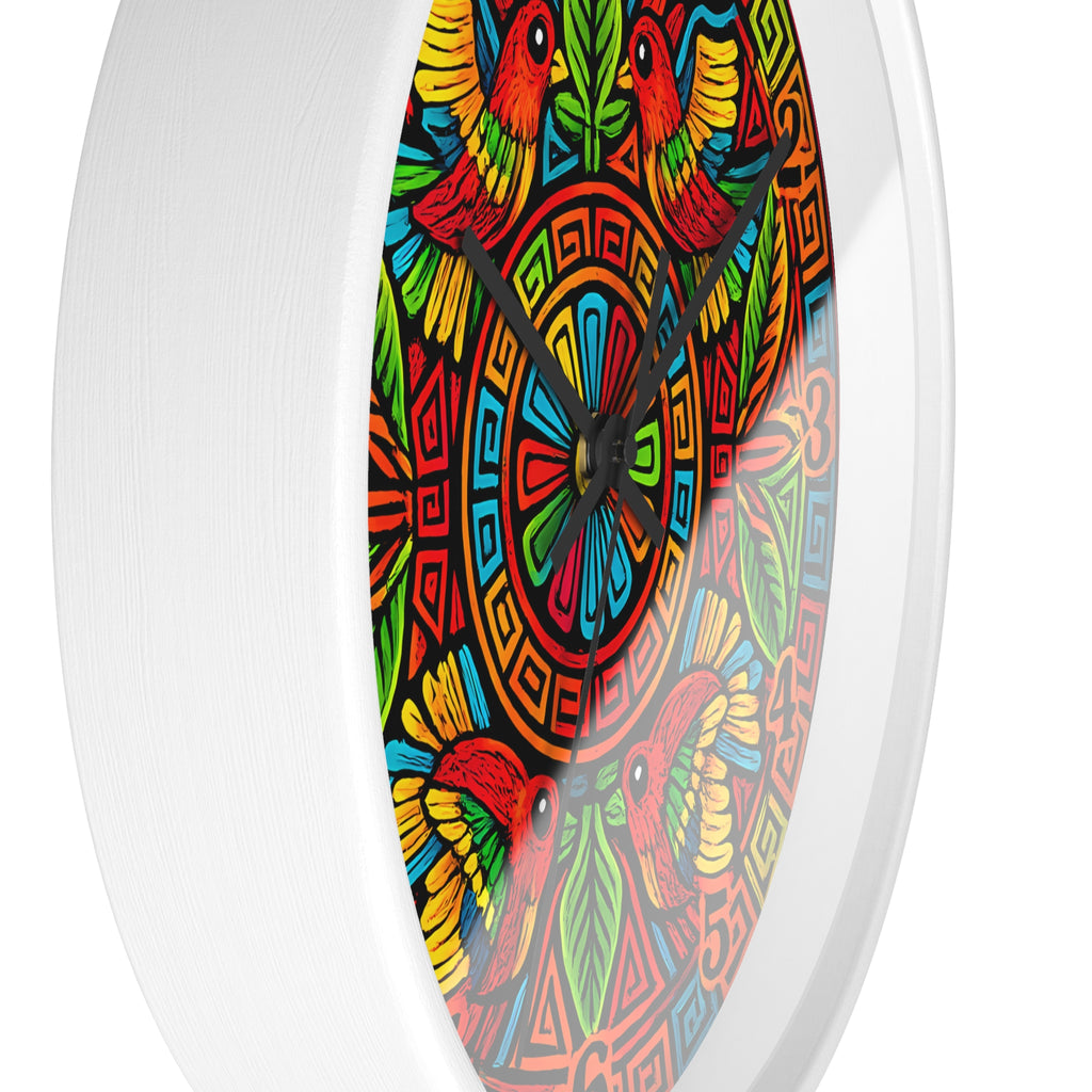 Copy of Colorful Hummingbird Mandala Wall Clock — Vibrant Tropical Decorative Clock