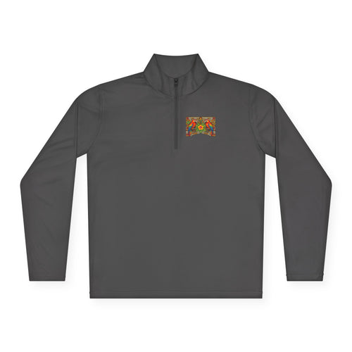 Autumn Poppies Quarter-Zip Pullover