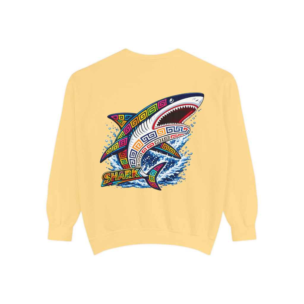 Colorful Tribal Shark Sweatshirt
