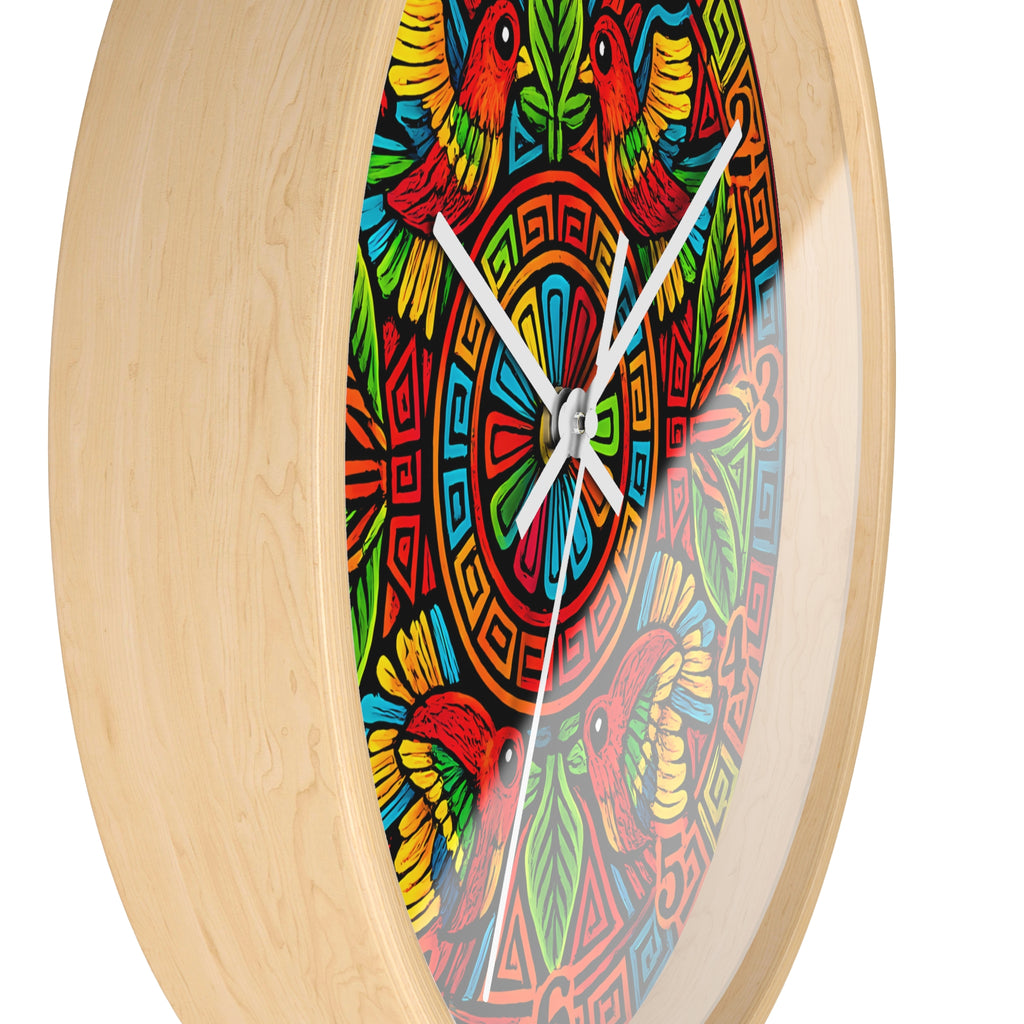 Copy of Colorful Hummingbird Mandala Wall Clock — Vibrant Tropical Decorative Clock