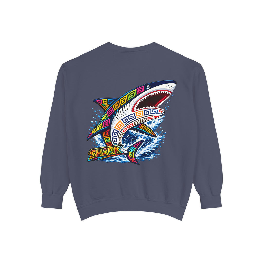 Colorful Tribal Shark Sweatshirt