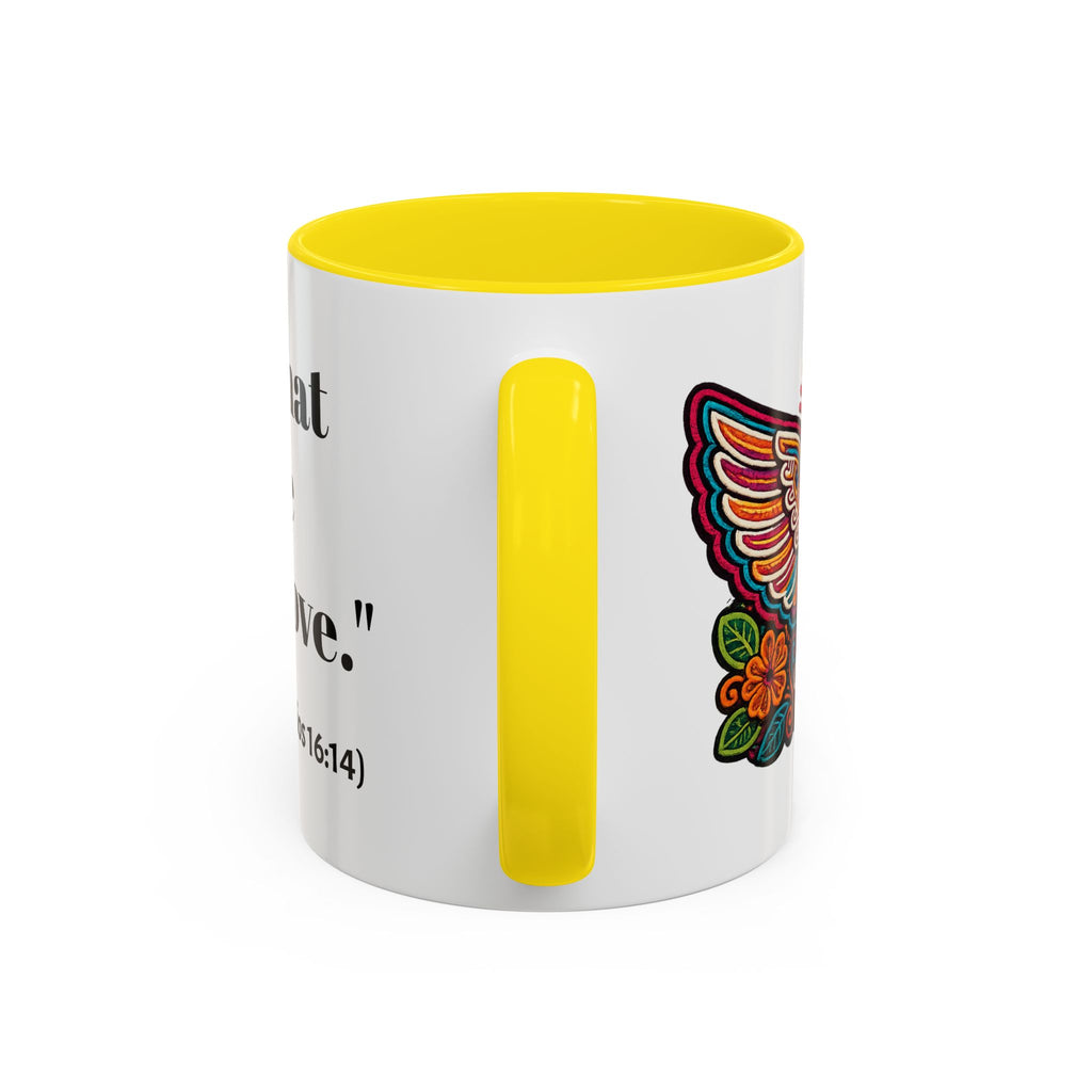 Inspirational Coffee Mug — "Let all that you do be done in love." (1 Corinthians 16:14)