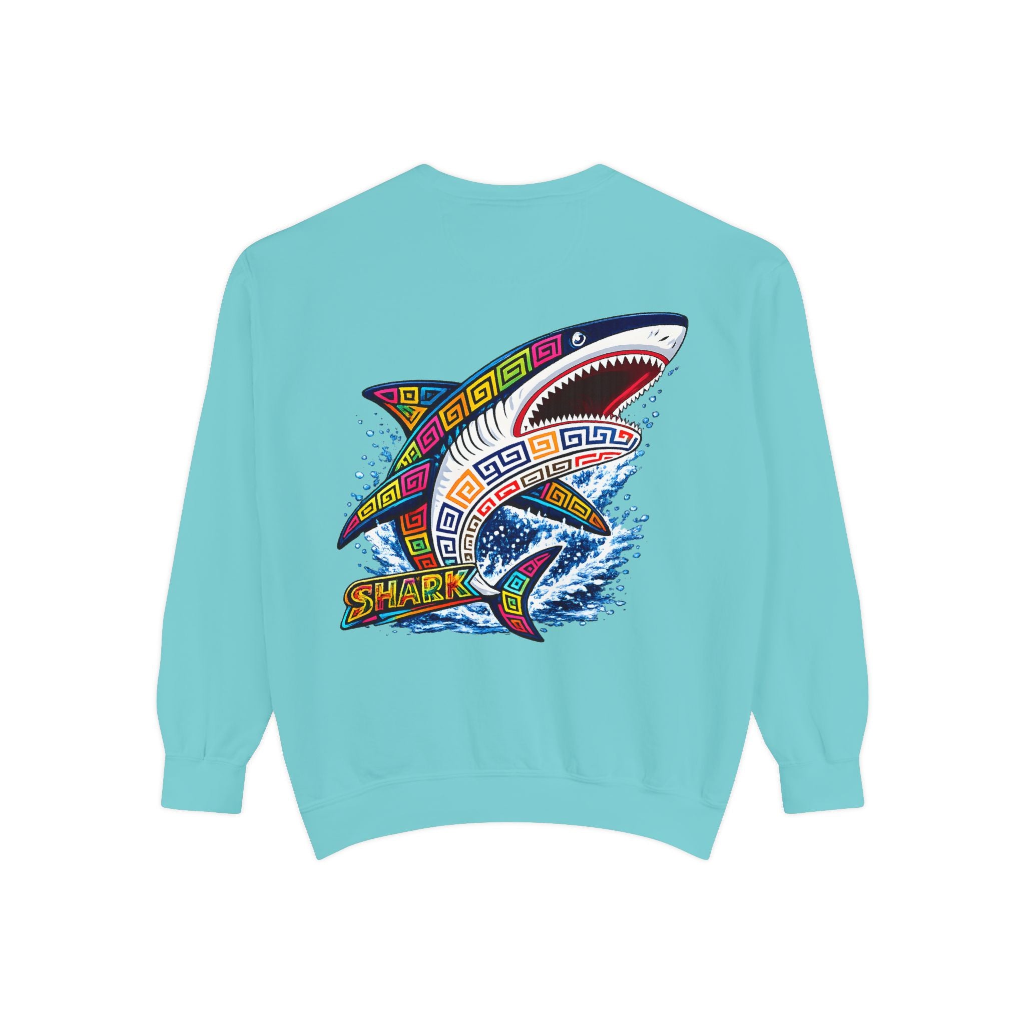 Colorful Tribal Shark Sweatshirt