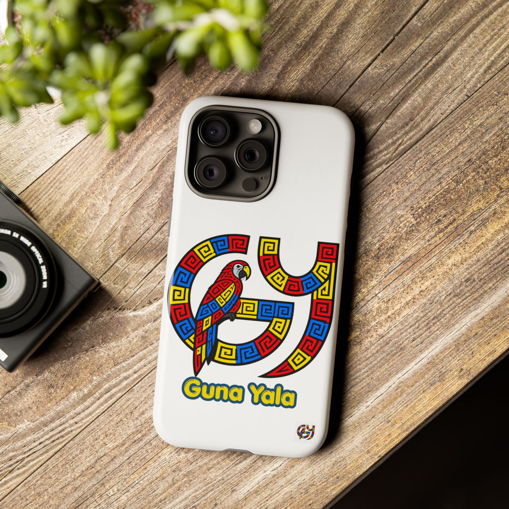Guna Yala Parrot Phone Case — Colorful Indigenous Geometric Design