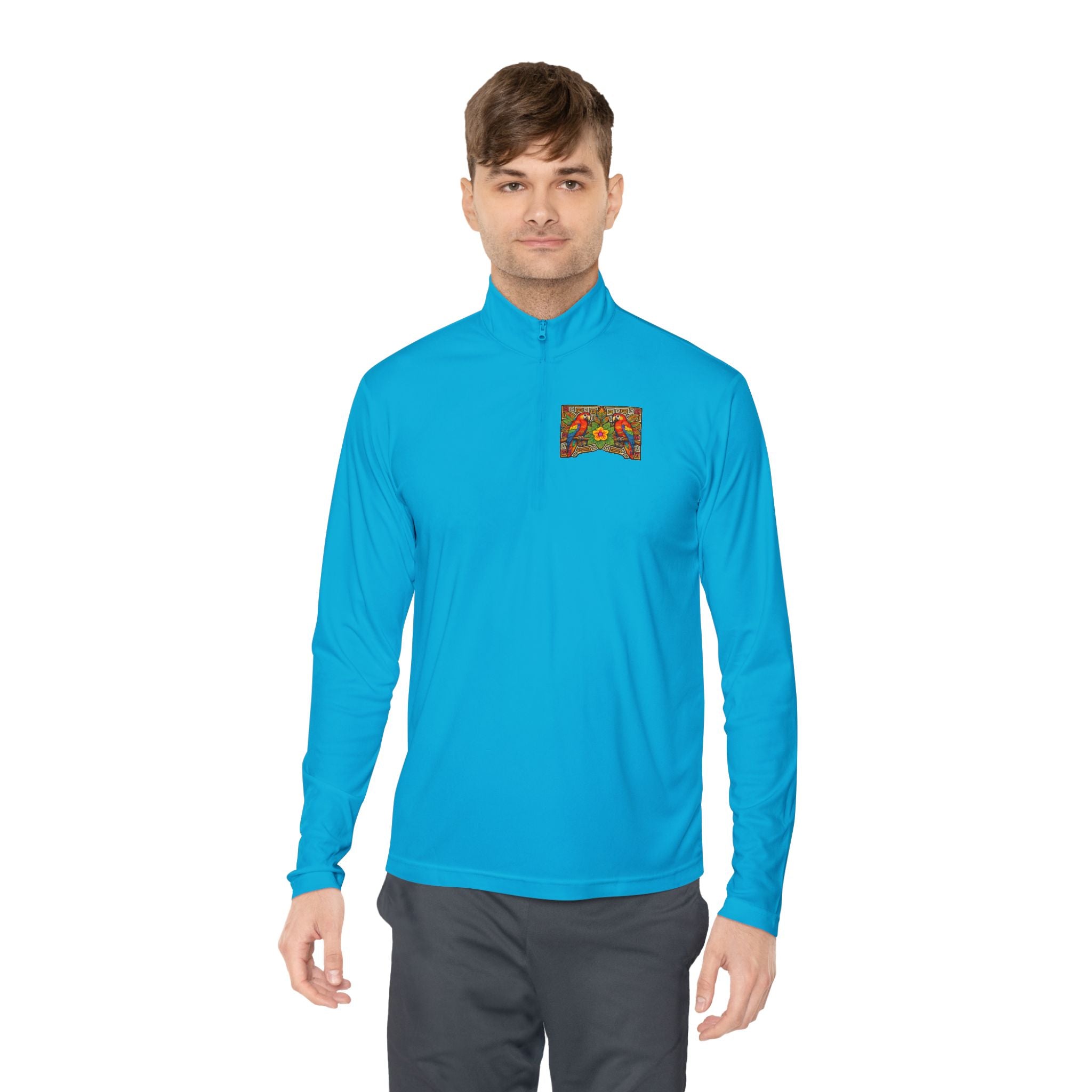 Autumn Poppies Quarter-Zip Pullover