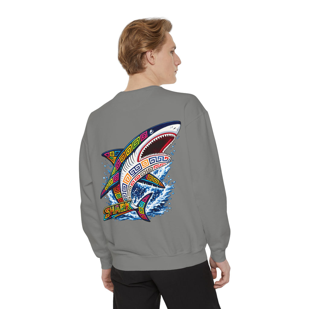 Colorful Tribal Shark Sweatshirt