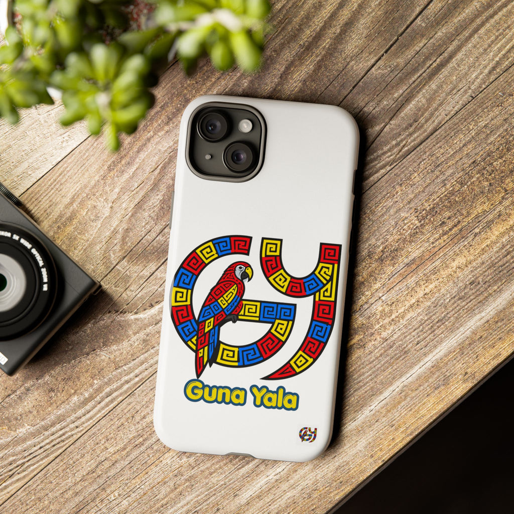 Guna Yala Parrot Phone Case — Colorful Indigenous Geometric Design