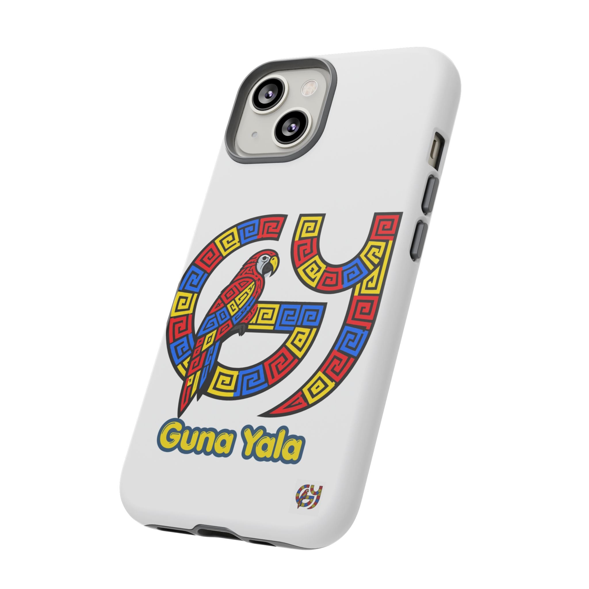 Guna Yala Parrot Phone Case — Colorful Indigenous Geometric Design