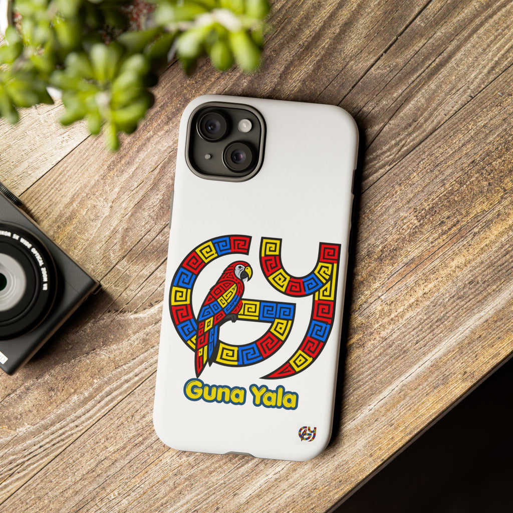 Guna Yala Parrot Phone Case — Colorful Indigenous Geometric Design