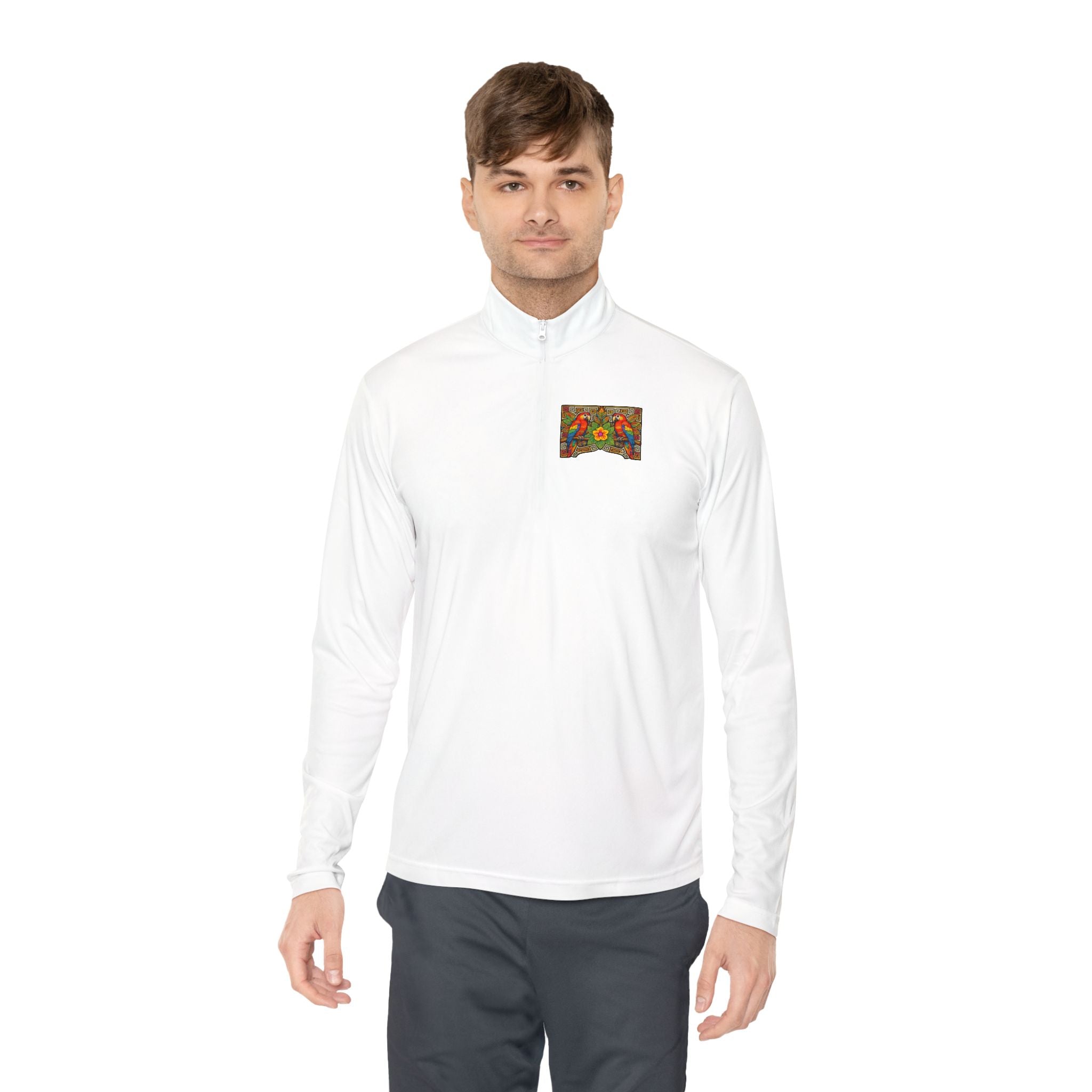 Autumn Poppies Quarter-Zip Pullover
