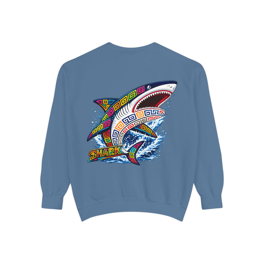 Colorful Tribal Shark Sweatshirt