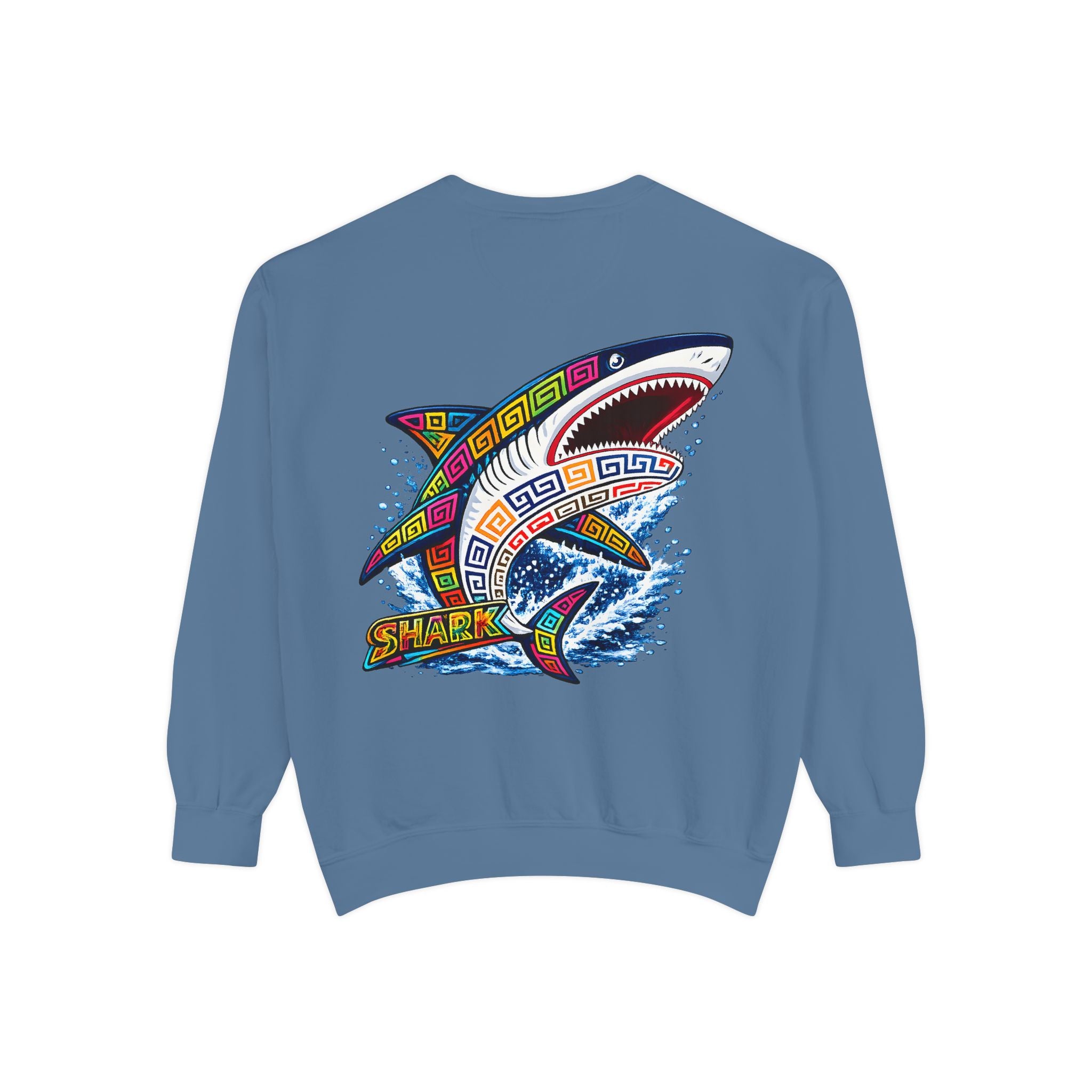 Colorful Tribal Shark Sweatshirt