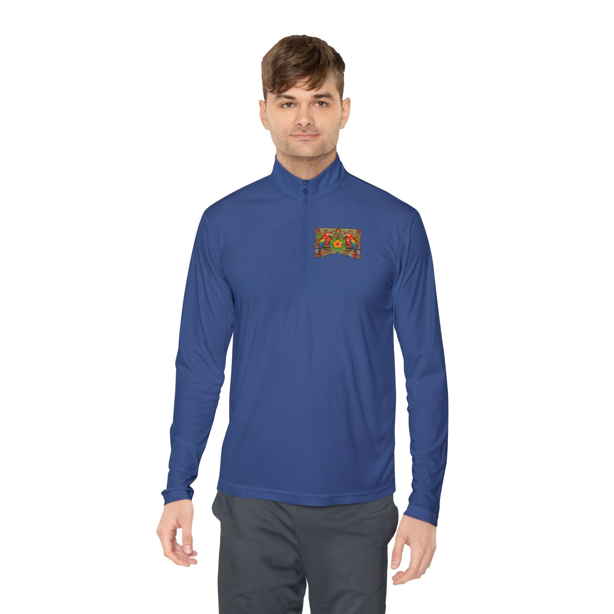 Autumn Poppies Quarter-Zip Pullover