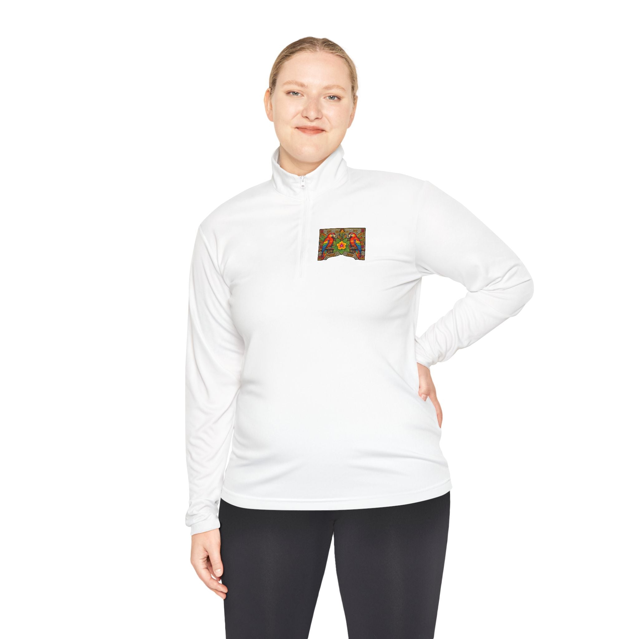 Autumn Poppies Quarter-Zip Pullover