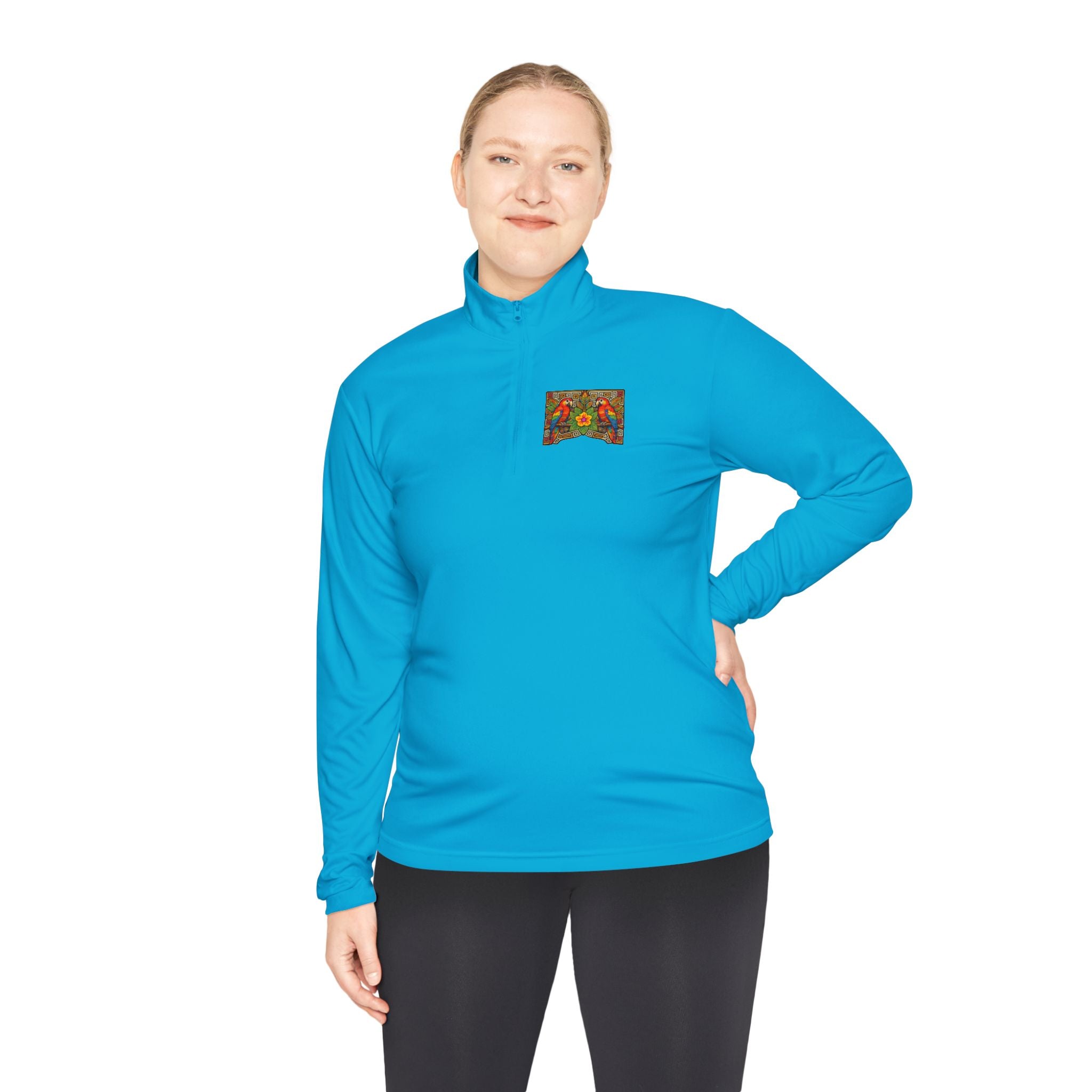 Autumn Poppies Quarter-Zip Pullover
