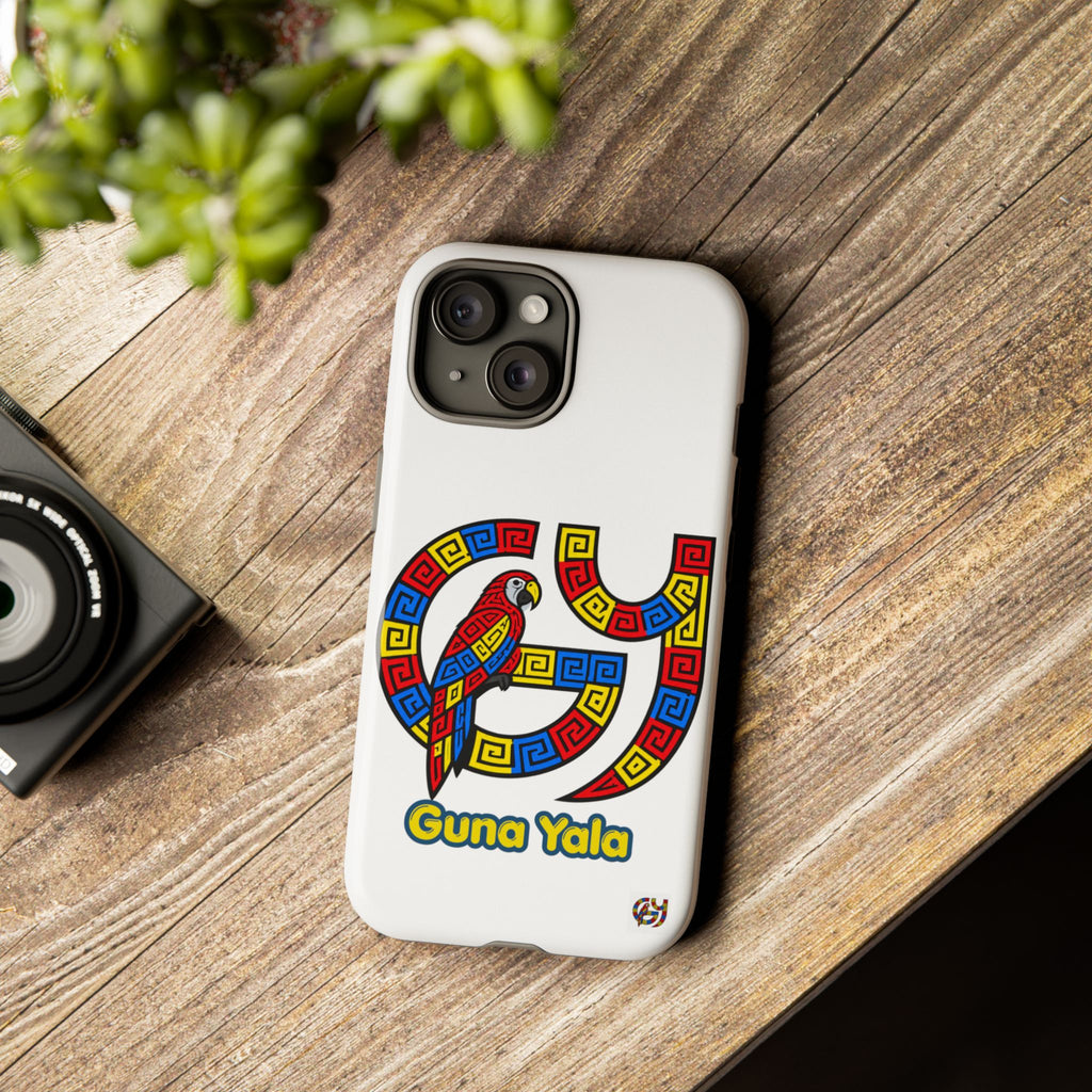 Guna Yala Parrot Phone Case — Colorful Indigenous Geometric Design