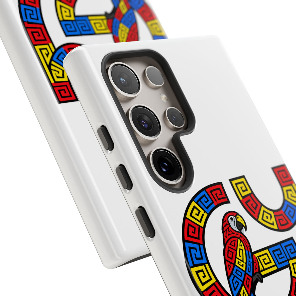 Guna Yala Parrot Phone Case — Colorful Indigenous Geometric Design