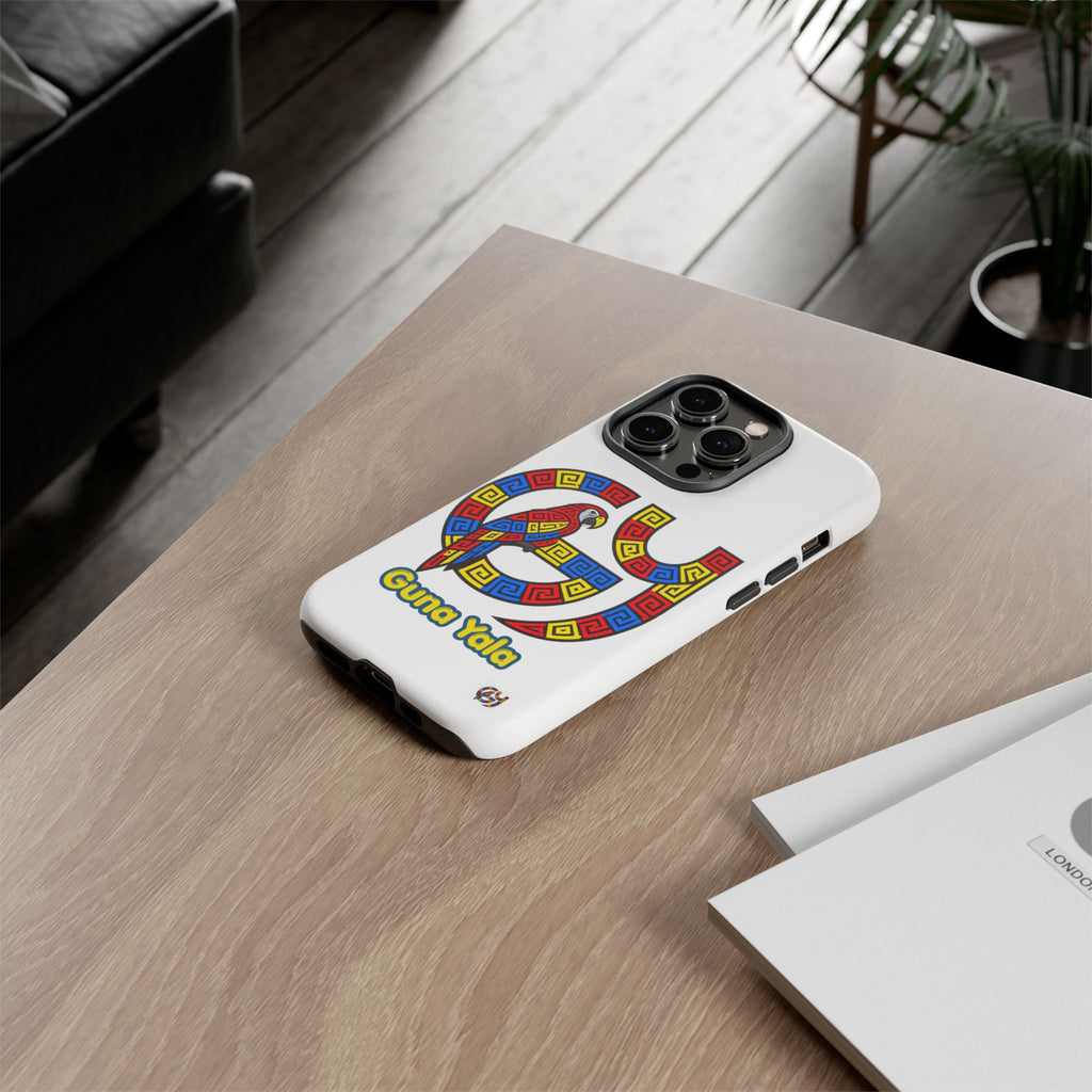 Guna Yala Parrot Phone Case — Colorful Indigenous Geometric Design