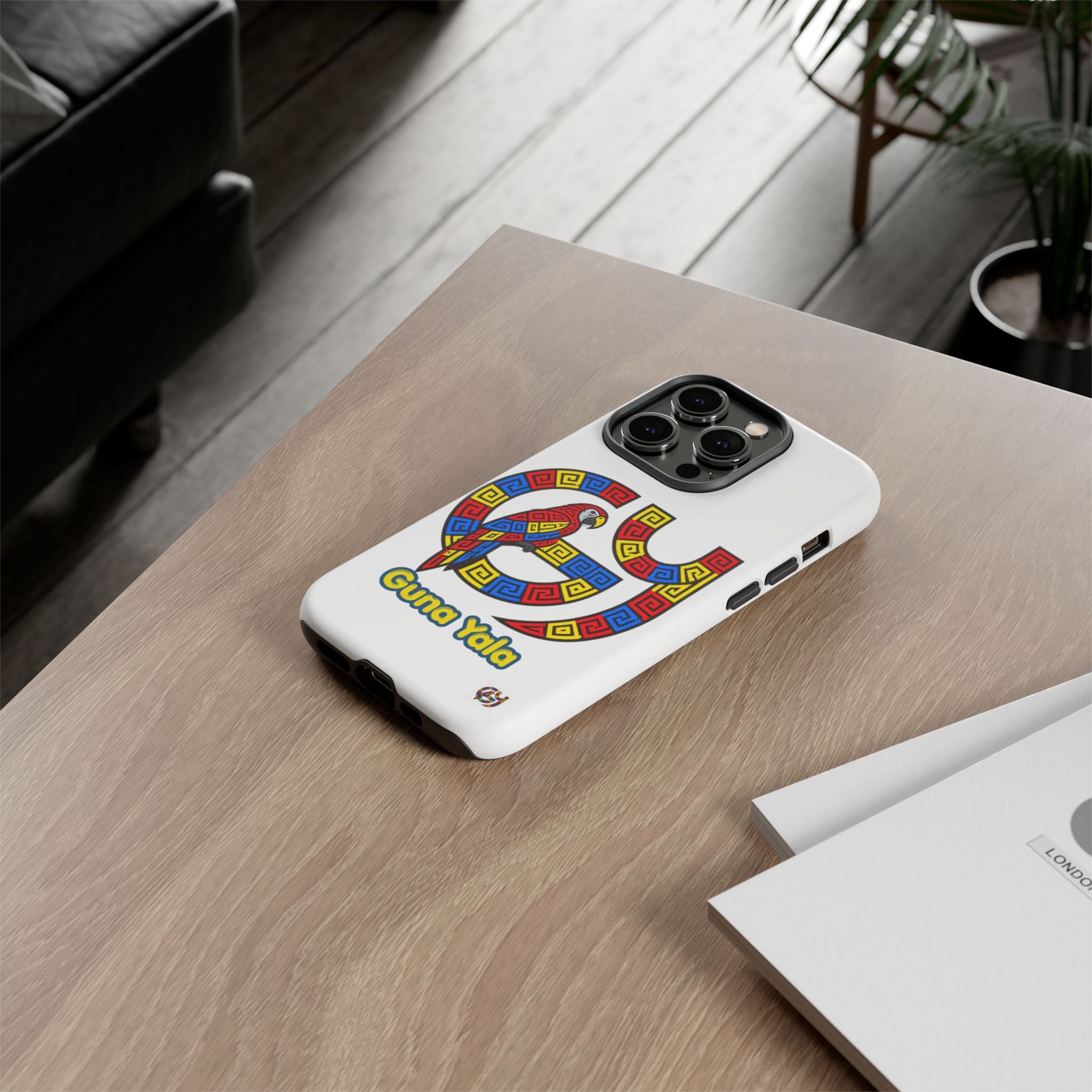 Guna Yala Parrot Phone Case — Colorful Indigenous Geometric Design