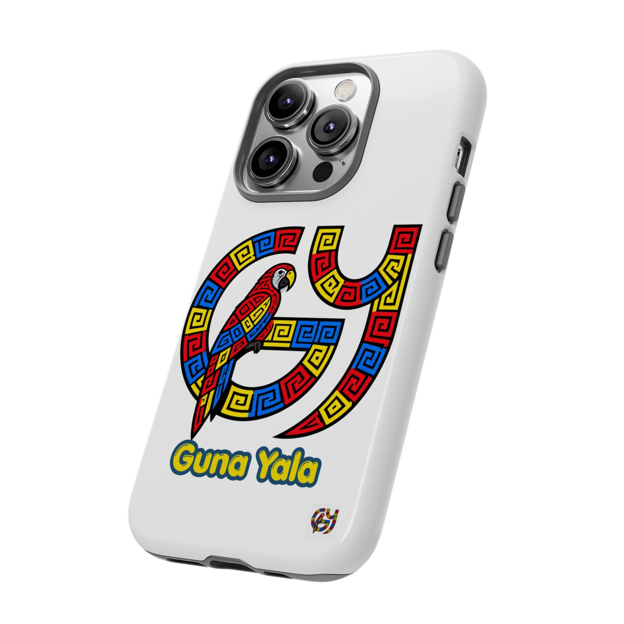 Guna Yala Parrot Phone Case — Colorful Indigenous Geometric Design