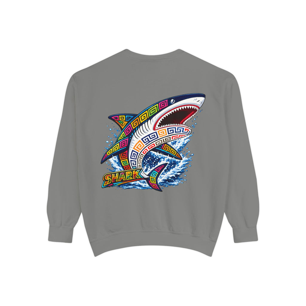 Colorful Tribal Shark Sweatshirt