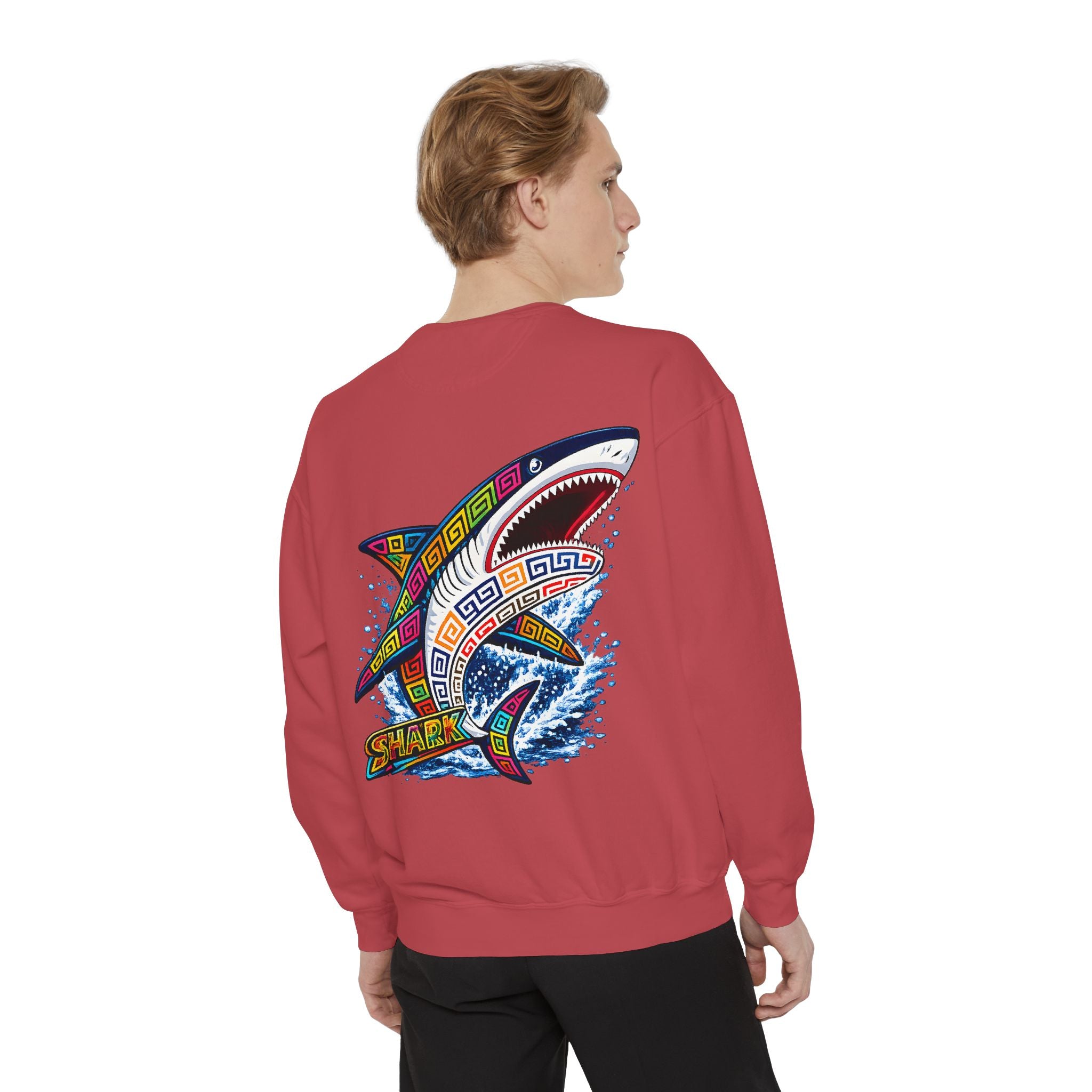 Colorful Tribal Shark Sweatshirt