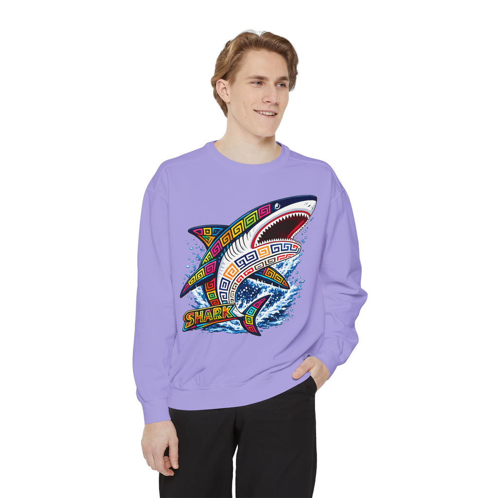 Colorful Tribal Shark Sweatshirt