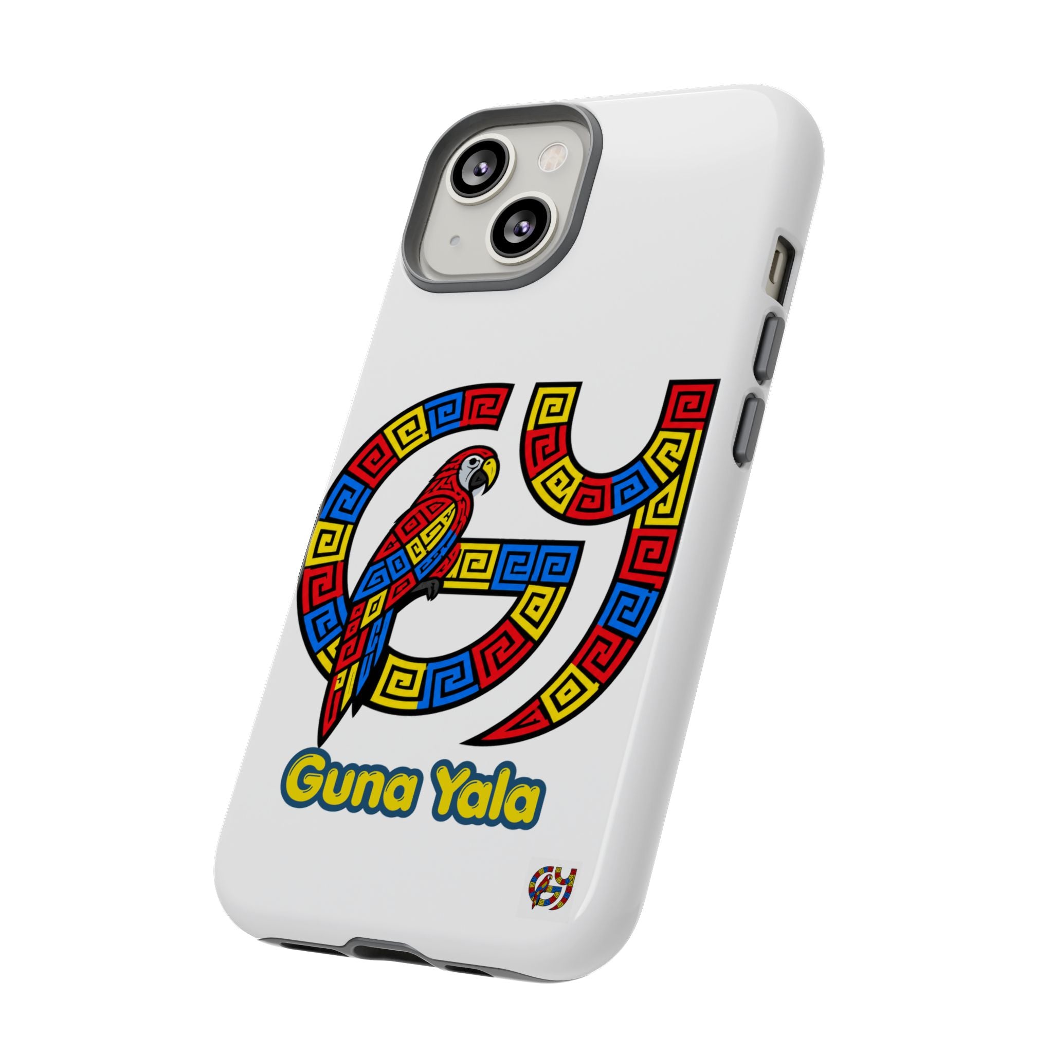 Guna Yala Parrot Phone Case — Colorful Indigenous Geometric Design