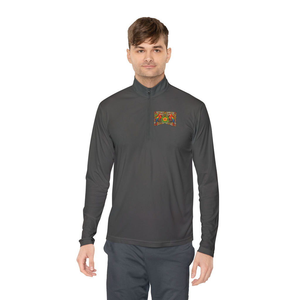 Autumn Poppies Quarter-Zip Pullover