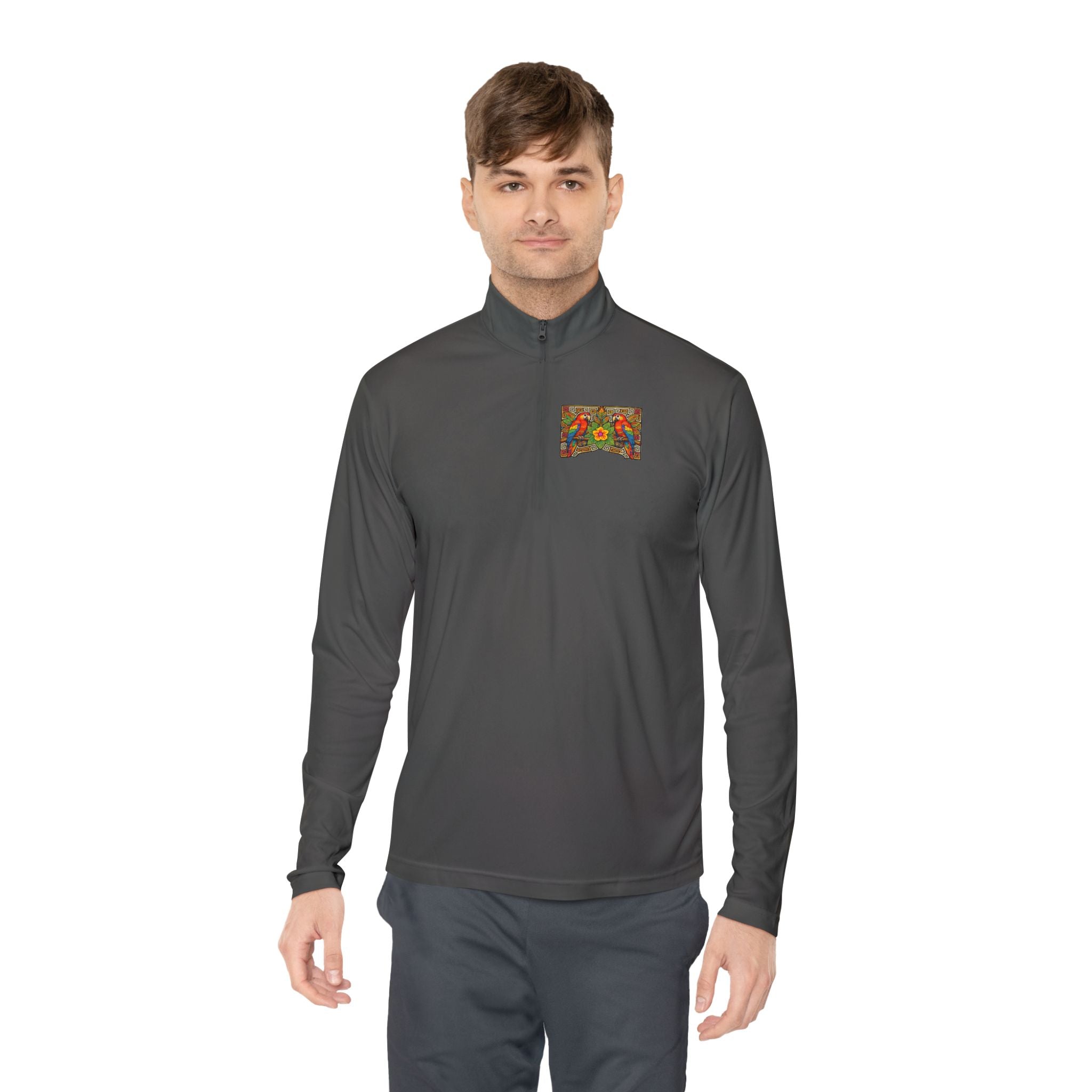 Autumn Poppies Quarter-Zip Pullover