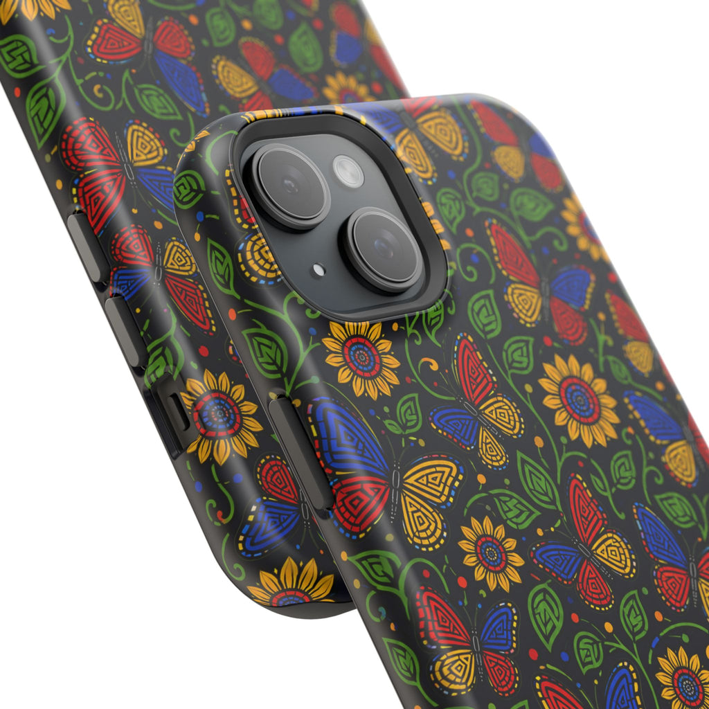 Floral Paisley Magnetic Impact-Resistant Phone Case