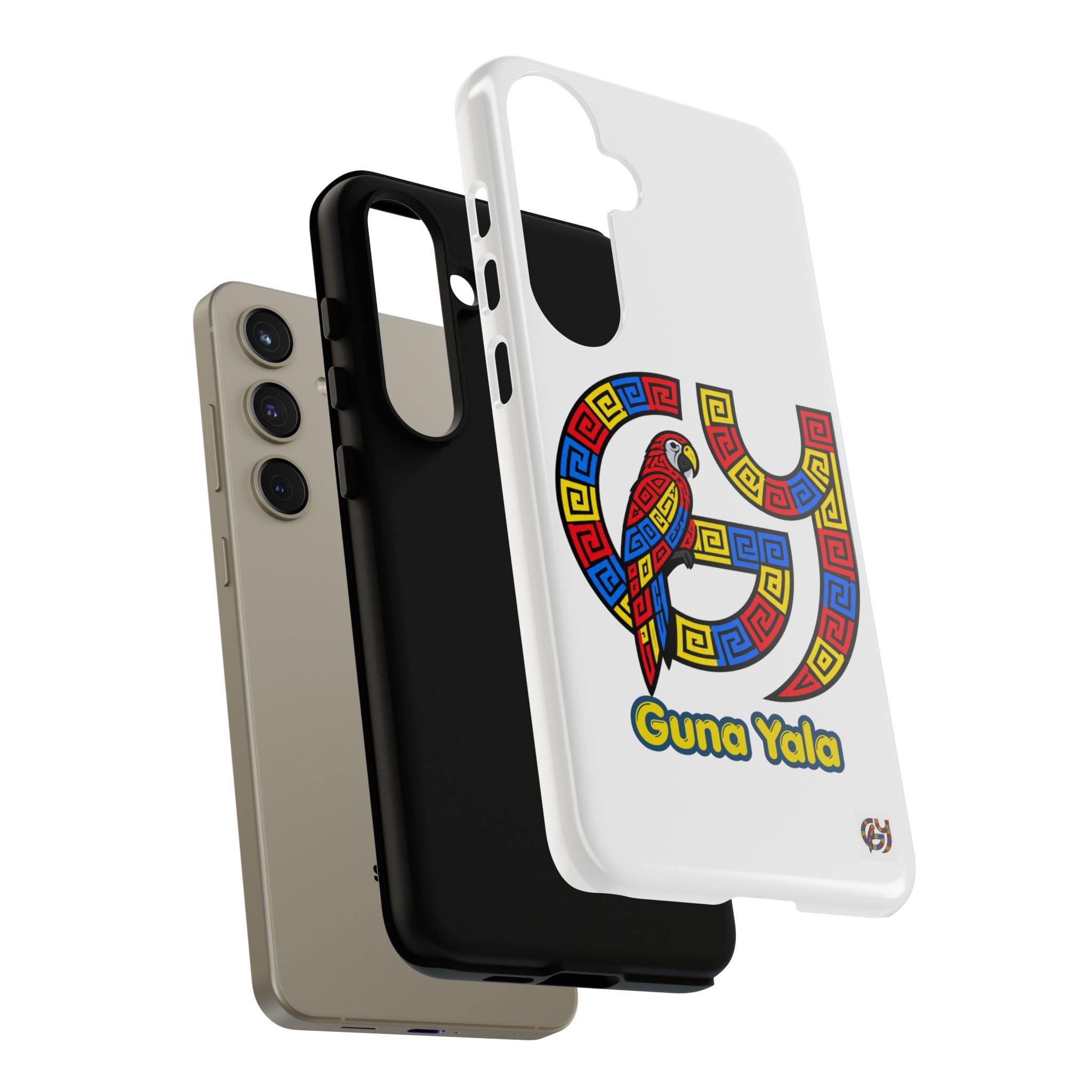 Guna Yala Parrot Phone Case — Colorful Indigenous Geometric Design