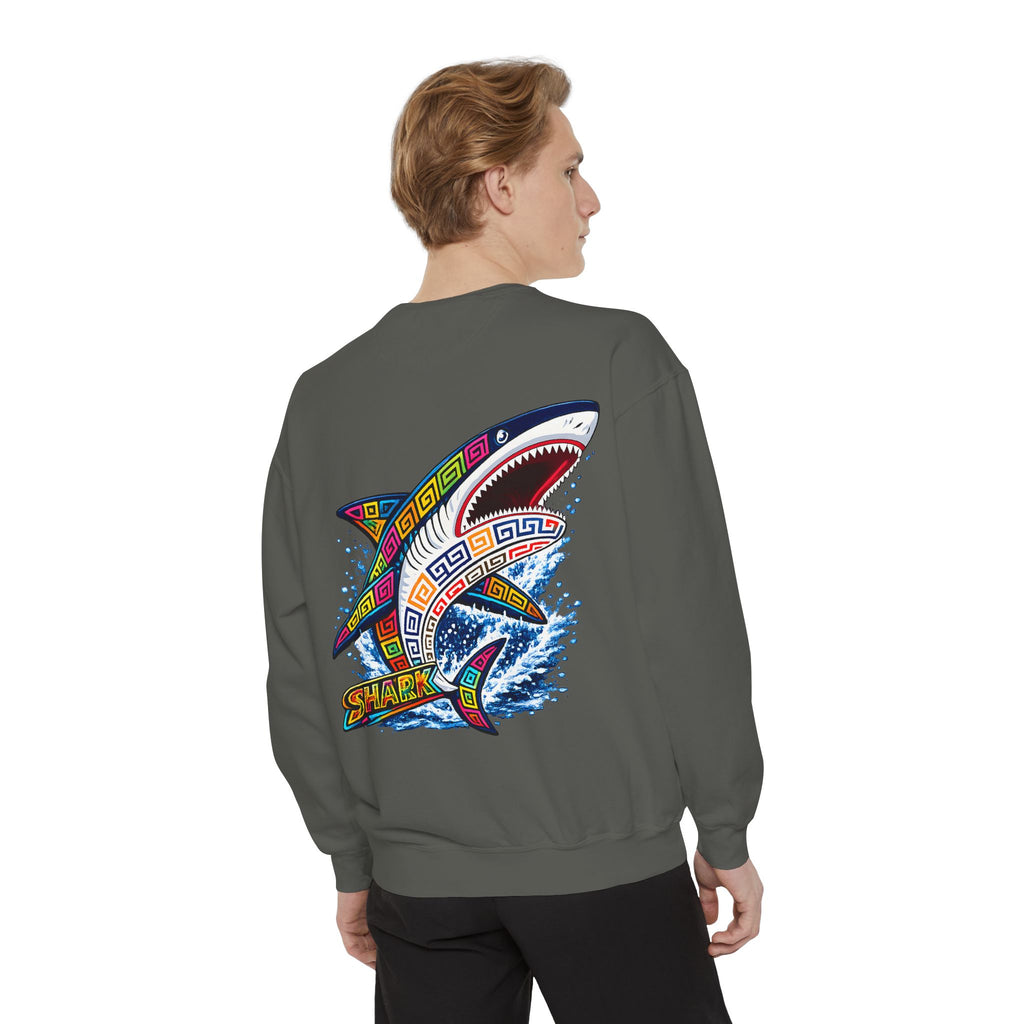 Colorful Tribal Shark Sweatshirt