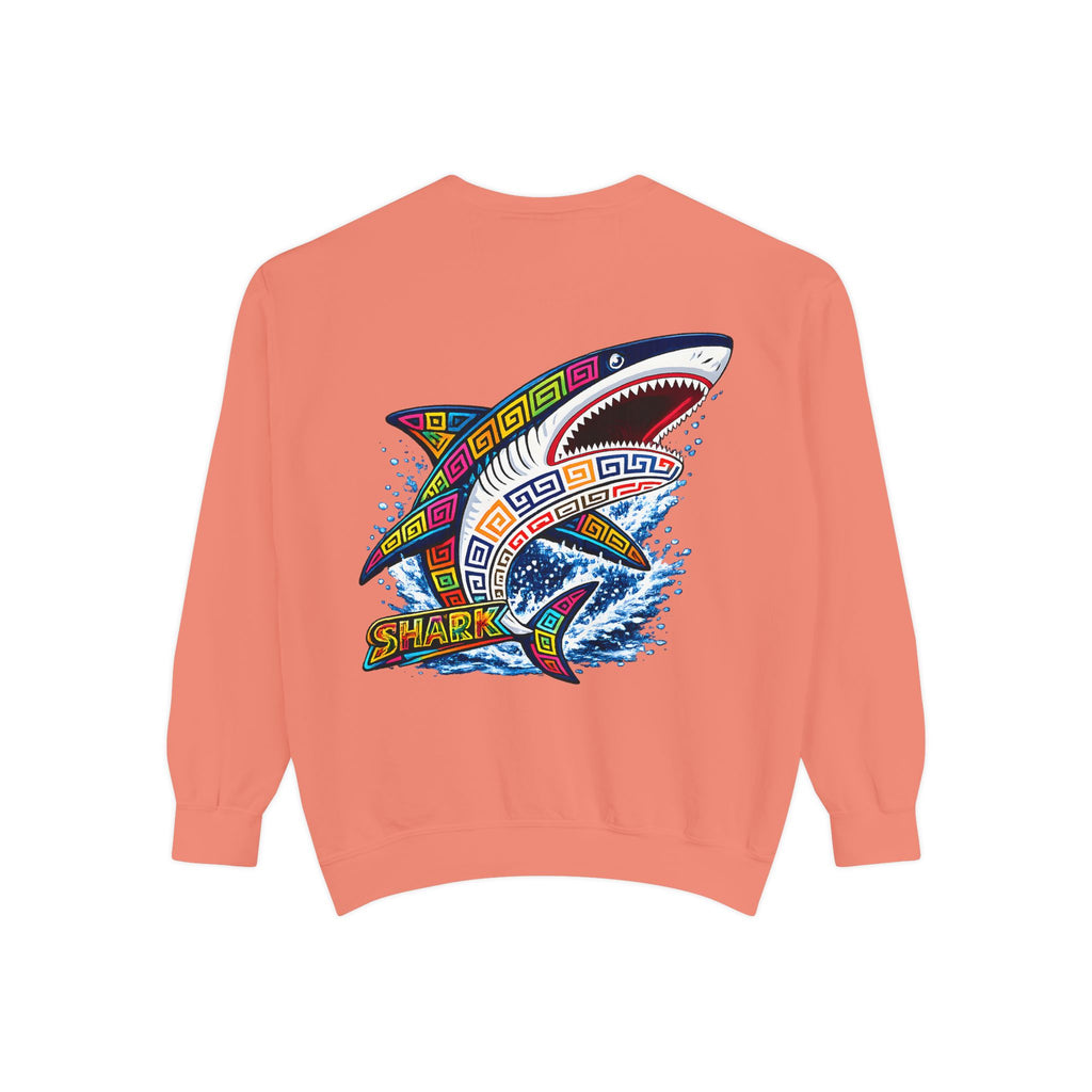 Colorful Tribal Shark Sweatshirt