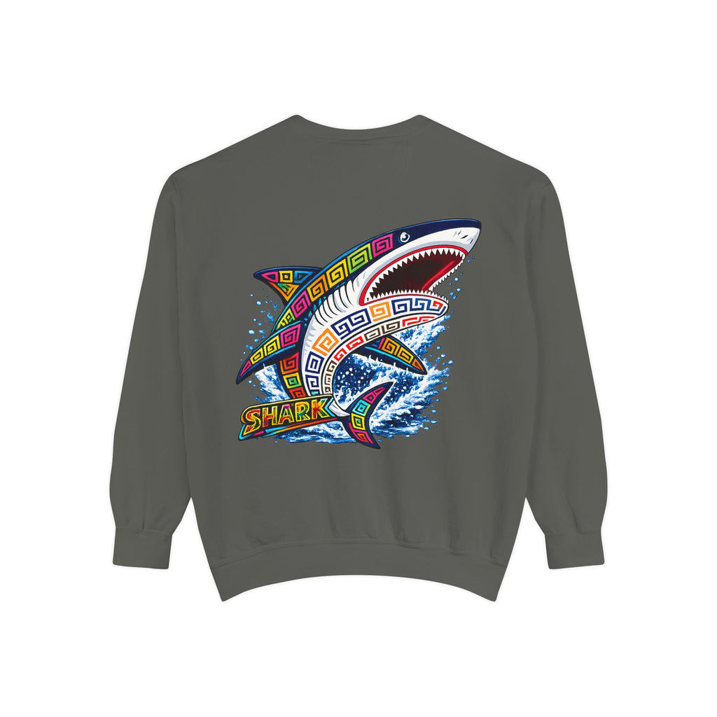 Colorful Tribal Shark Sweatshirt