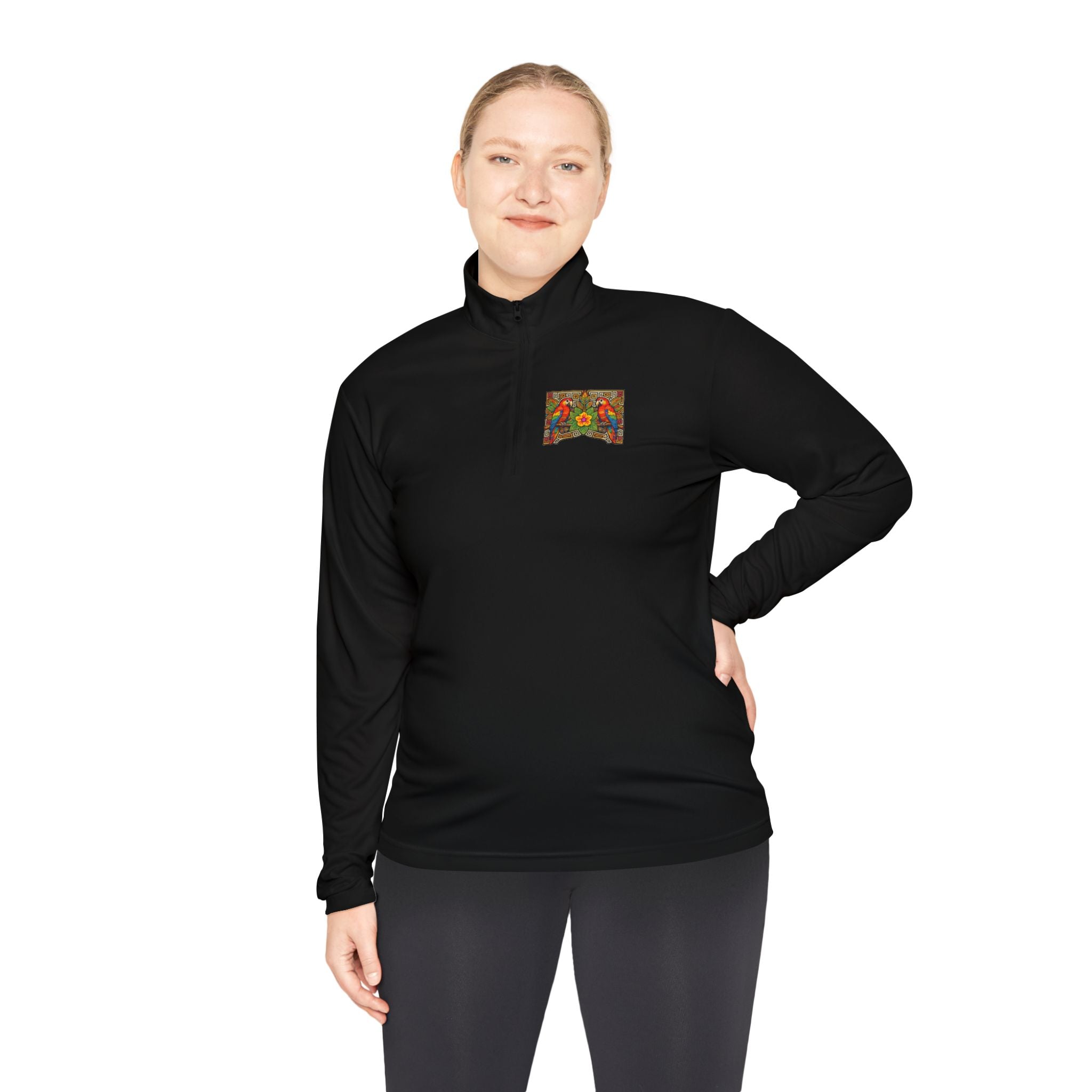 Autumn Poppies Quarter-Zip Pullover