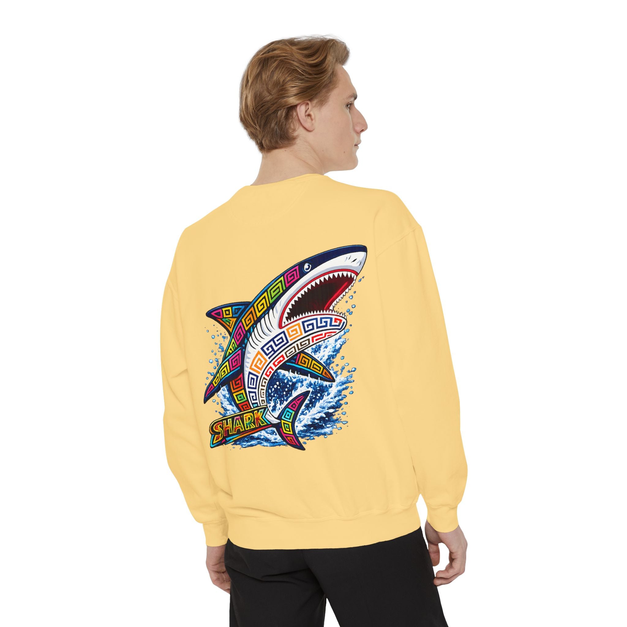 Colorful Tribal Shark Sweatshirt