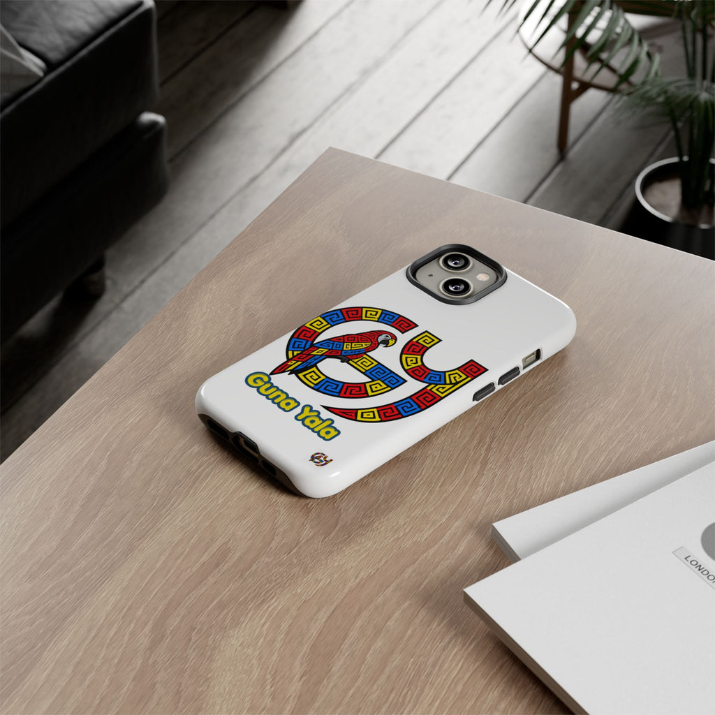 Guna Yala Parrot Phone Case — Colorful Indigenous Geometric Design