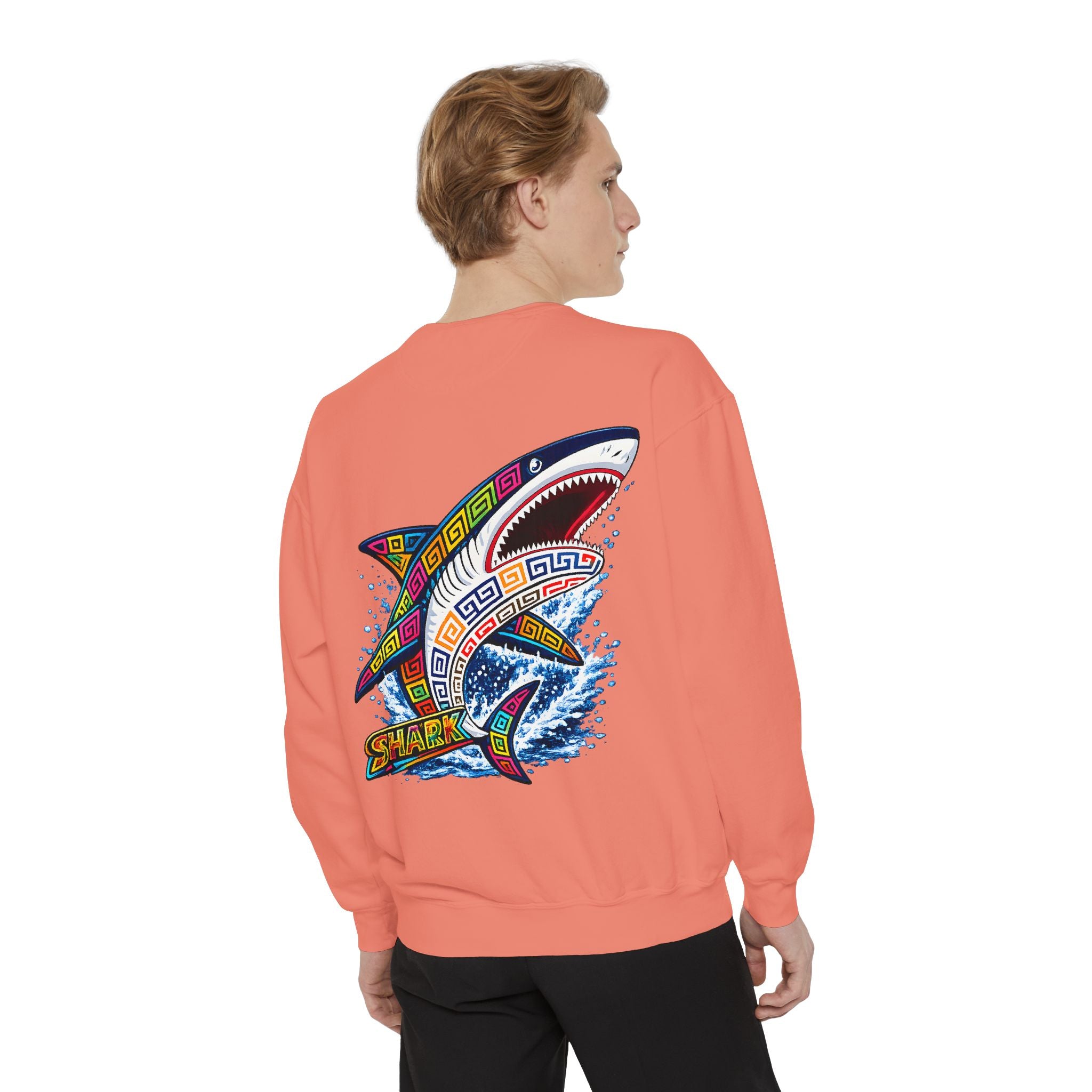 Colorful Tribal Shark Sweatshirt