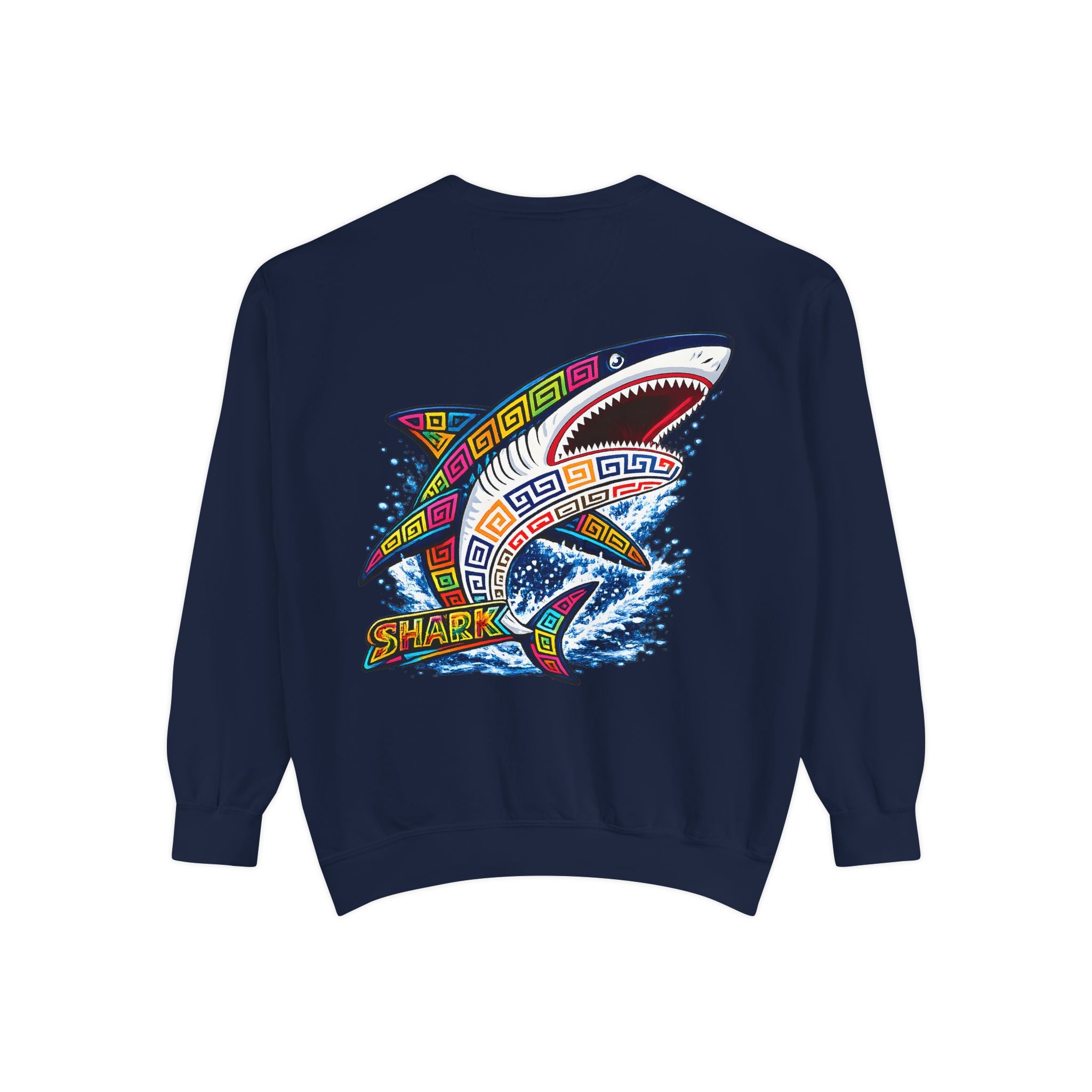 Colorful Tribal Shark Sweatshirt