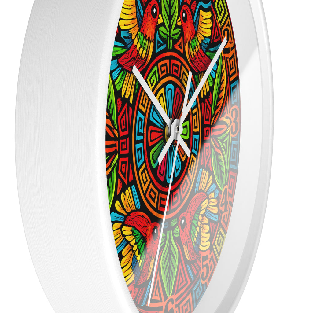 Copy of Colorful Hummingbird Mandala Wall Clock — Vibrant Tropical Decorative Clock